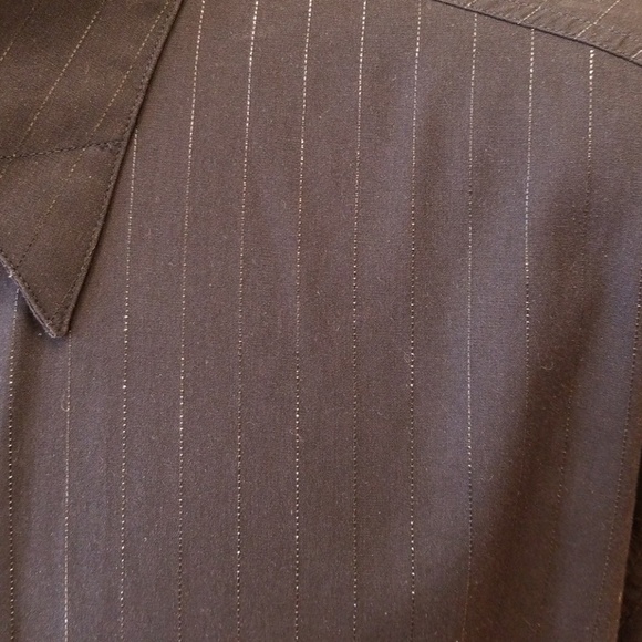 👔Versace Classic V2 Black Silver Striped Shirt👔 - Picture 6 of 8